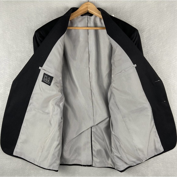 JoS A. Bank Tropical Blend Blazer Men's 42S 2-Button Black Wool Cotton Blend NEW - Picture 9 of 10